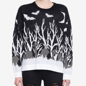 Thorn &‎ Fable Cemetery Sweater Hot Topic Halloween